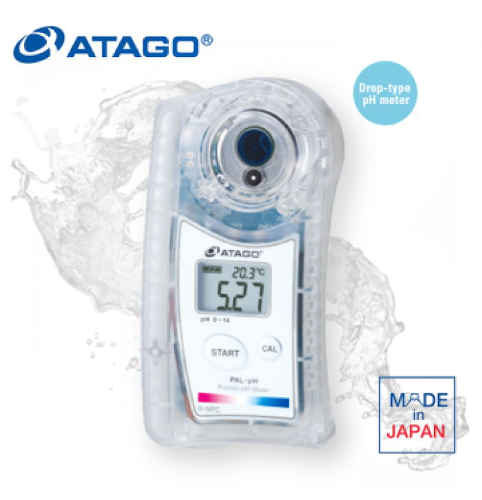 ATAGO 4301 PAL-pH Plus Cep Tipi pH Metre 0.00... 14.00 pH / 0.01 pH NFC ile Veri Transferi