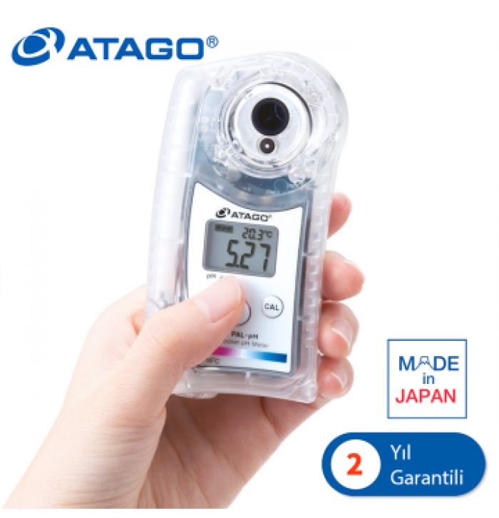 ATAGO 4311 PAL-pH Cep Tipi pH Metre 0.00... 14.00 pH NFC ile Veri Transferi