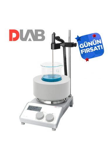 DLAB MS-H280-B100 Mantolu Isıtıcılı Manyetik Karıştırıcı 200... 1.500 rpm / 25... 280 °C / 100 mL Beher için