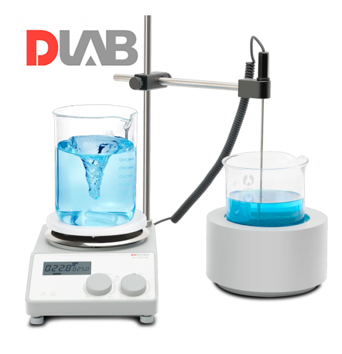 DLAB MS-H280-B100 Mantolu Isıtıcılı Manyetik Karıştırıcı 200... 1.500 rpm / 25... 280 °C / 100 mL Beher için