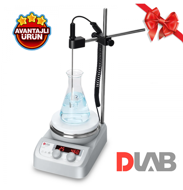 DLAB MS-H280-Pro SET2 Isıtıcılı Manyetik Karıştırıcı 200... 1.500 rpm / RT... 280 °C / 3 L