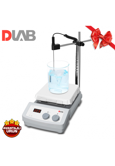 DLAB MS7-H550-S SET2 Isıtıcılı Manyetik Karıştırıcı 00... 1.500 rpm / RT... 550 °C / 10 L