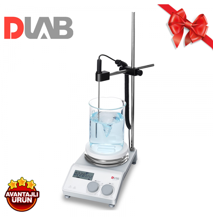 DLAB MS-H-ProT SET2 Isıtıcılı Manyetik Karıştırıcı 100... 1.500 rpm / RT... 340 °C / 20 L