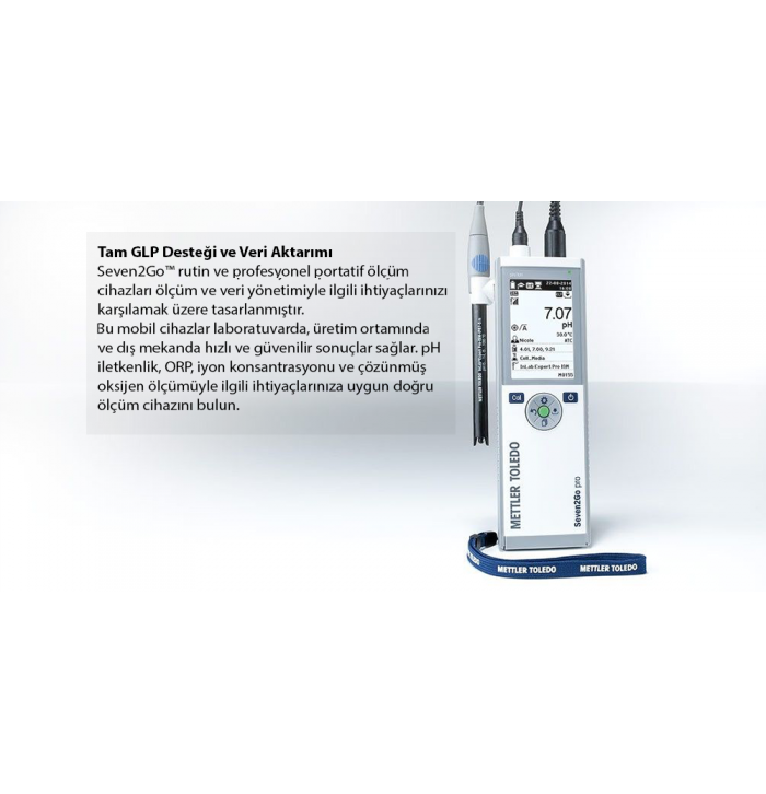 METTLER TOLEDO Seven2Go™ DO Ölçer S4 0.000... 99 mg/L (ppm)