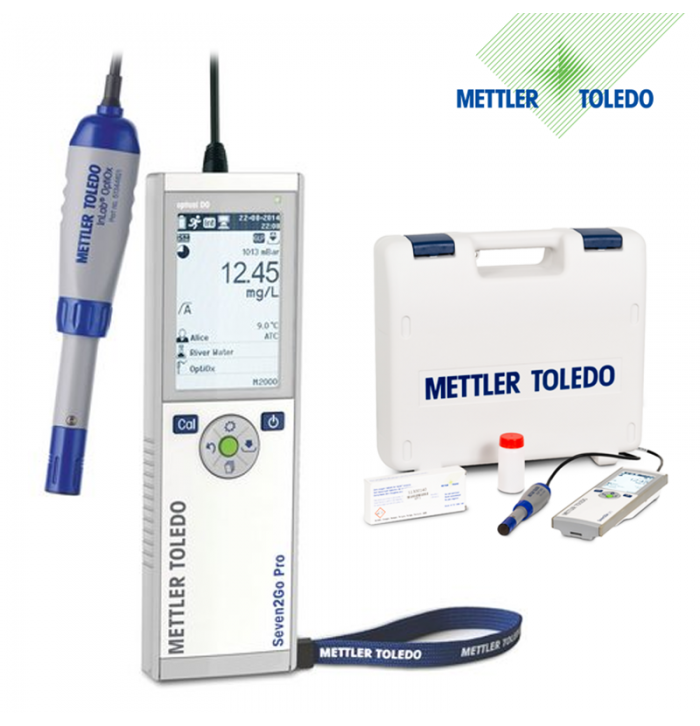 METTLER TOLEDO Seven2Go™ DO Ölçer S9 Saha Kiti InLab OptiOx-ISM IP67 DO Elektrodu ve uGo Taşıma Çantası ile
