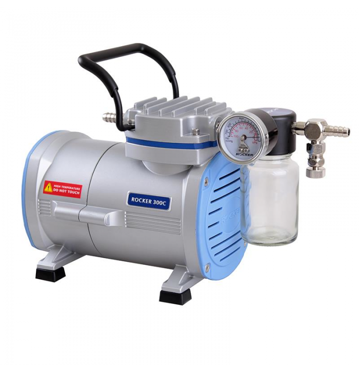 Rocker 300C Vakum Pompası PTFE Kaplı 99 mbar / 20 L/min / 1450 rpm