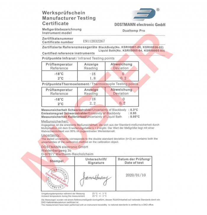 TFA 31.1119.K Çift Yönlü Batırma ve Infrared Termometre