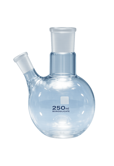 BALON 50 ML - Dibi Yuvarlak, İki Boyunlu, Norm Şilifli / TS 3917 (SH-10-050)